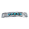 Navajo Sterling Silver Turquoise Hair Barrette JX125836